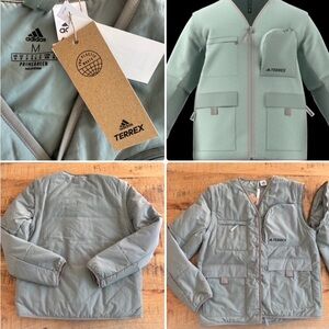 Adidas Terrex Olive Green Utility Looking Jacket Vest Size Medium